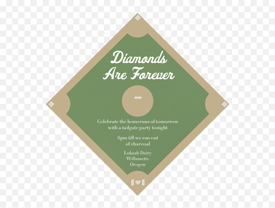 Download Baseball Diamond Invitation Paperless Post - Food N Drink Png,Baseball Diamond Png