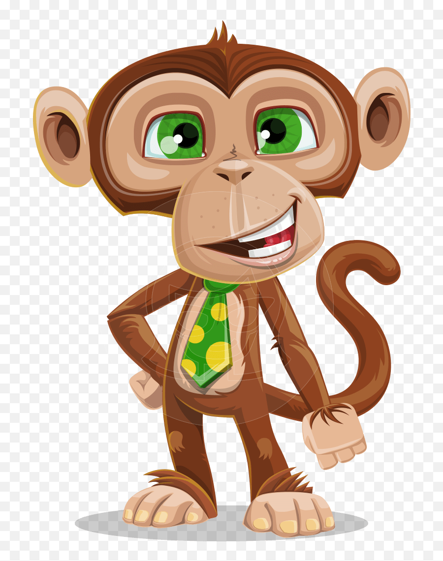Ape Businessman Cartoon Vector Character Aka Bizzo - Vector Monkey Cartoon Character Png,Ape Png