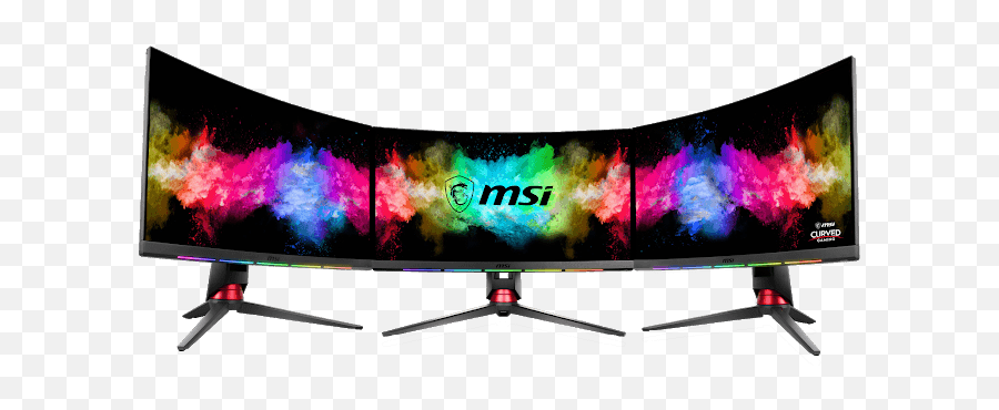 Gaming Monitor Vs Normal - Msi Mpg27cq 3 Monitor Png,Transparent Monitors