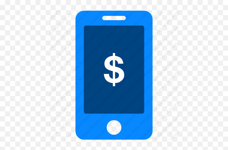 Download Mobile Dollar Vector Icon Inventicons - Smartphone Png,Dollar Icon Png