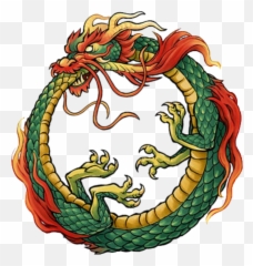 Ouroboros The Infinity Symbol - MythologianNet Dragon Biting His Tail png