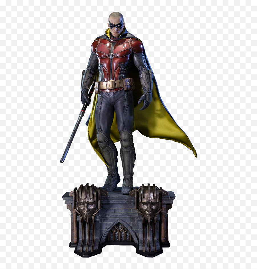 Robin Polystone Statue Dameon Batman Arkham - Batman Arkham Knight Robin Jason Todd Png,Batman Arkham Knight Png