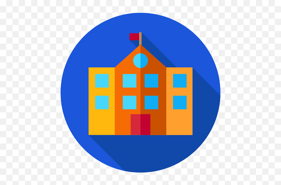School - Free Buildings Icons Color School Icon Png,School Icon Png