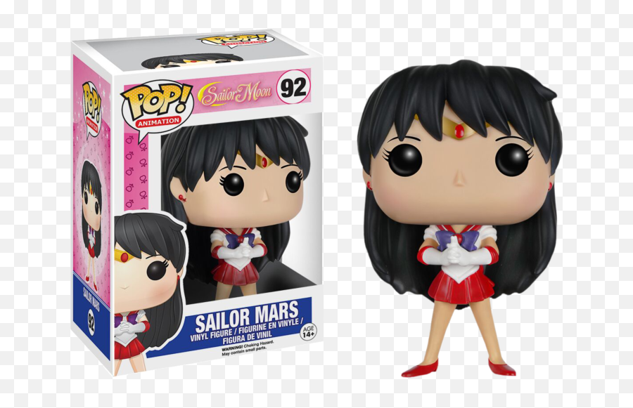 Sailor Moon - Sailor Mars Pop Vinyl Figure Sailor Moon Funko Pop Mars Png,Sailor Mars Transparent