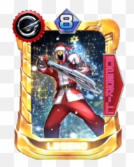Download Go - On Red Christmas Card In Super Sentai Legend Super Sentai Legend Wars Cards Png,Super Sentai Logo