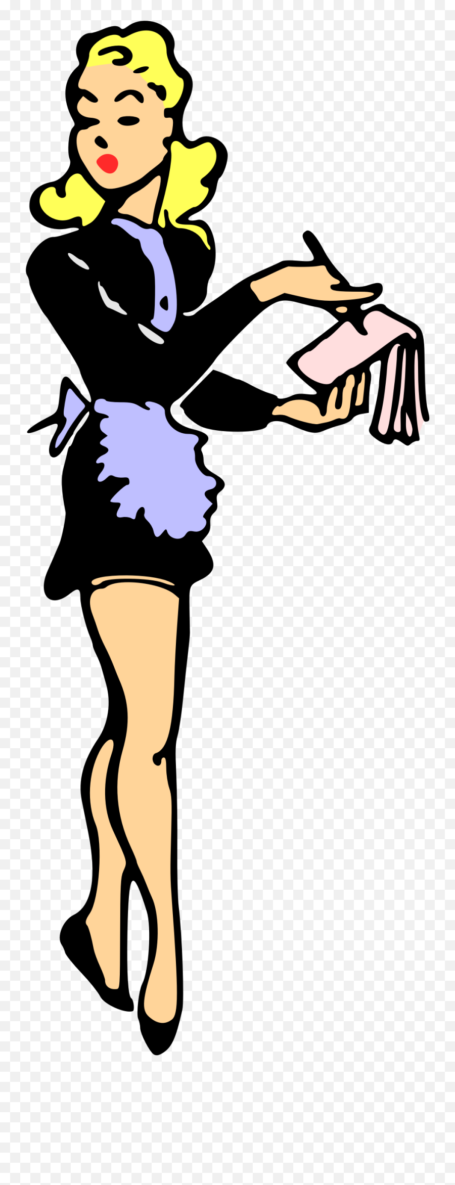 Clipart - Clipart Waitress Transparent Cartoon Jingfm Png,Waitress Png