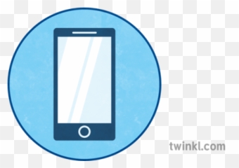 Mobile Cell Phone Icon Illustration - Twinkl Vertical png