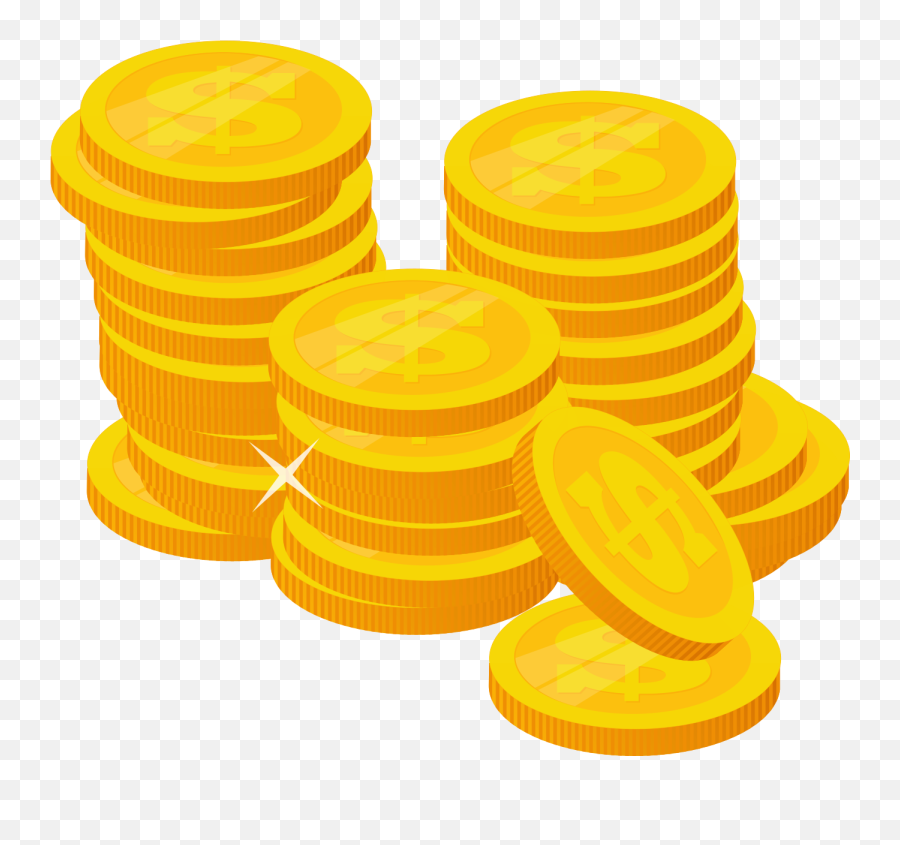 Stack Of Gold Coins Transparent - Coin Png,Money Stack Transparent