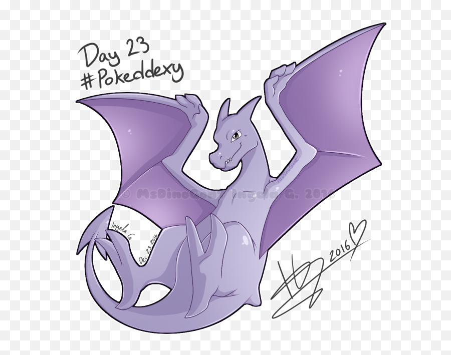 Day 23 Aerodactyl Weasyl - Dragon Png,Aerodactyl Png