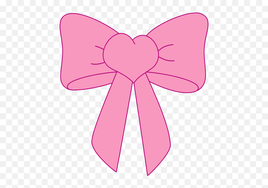 Pink Bow Clip Art Transparent Png Bows A 337711 - Png Girl Bow Tie Cartoon,Tie Clipart Png