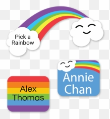 Rainbow Tag - Vertical png