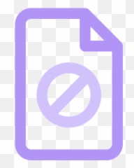 Banned File Icon Of Line Style - Available SVG PNG EPS Vertical
