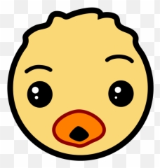 Chick Icon - Cara De Pollo En Caricatura Png