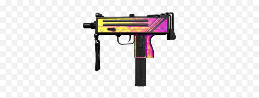 Mac - 10 Disco Tech Wellworn 3d Skin Viewer Weapons Png,Icon Paintball Gun