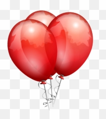 Clip Arts Related To - Transparent Background Red Balloons Happy Birthday Baloons Png,Gold Balloon Png