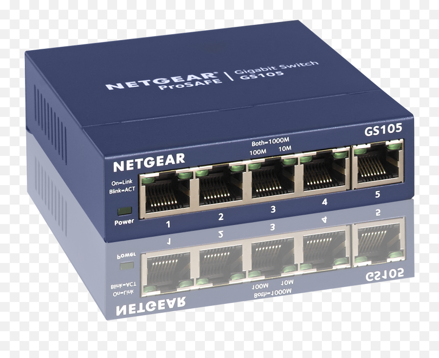 Netgear 5 Port Gigabit Ethernet Switch - Netgear 5 Port Switch Png,Lan Switch Icon