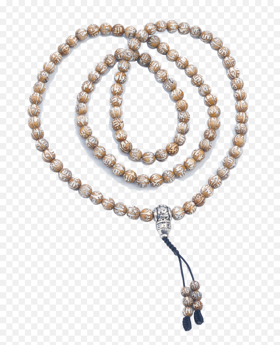 Monk Blessed 108 Bead Conch Shell Mala - Chambre Aux Confitures Logo Png,Mala Png