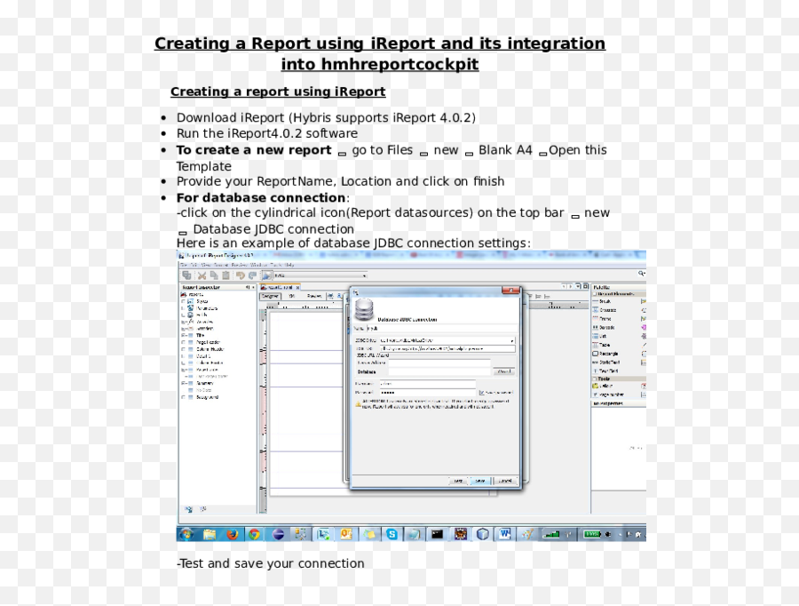 Doc Creating A Report Using Ireport And Its Integration - Vertical Png,New Report Icon