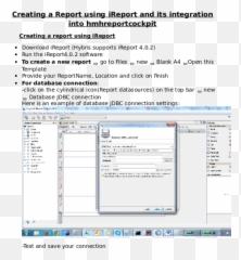 Doc Creating Report Using Ireport And Its Integration - Vertical png