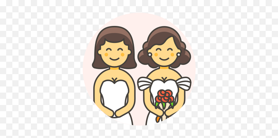 Wedding Lesbian Gowns Download - Logo Icon Png Svg Dibujo De Las Lesbianas,Wedding Icon Vector Free Download