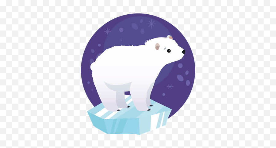 Polar Bear Icon - Download In Line Style Polar Bear Png,Bear Icon