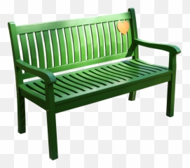Bank Green Sit Park - Green Park Bench Transparent Png,Park Bench Png