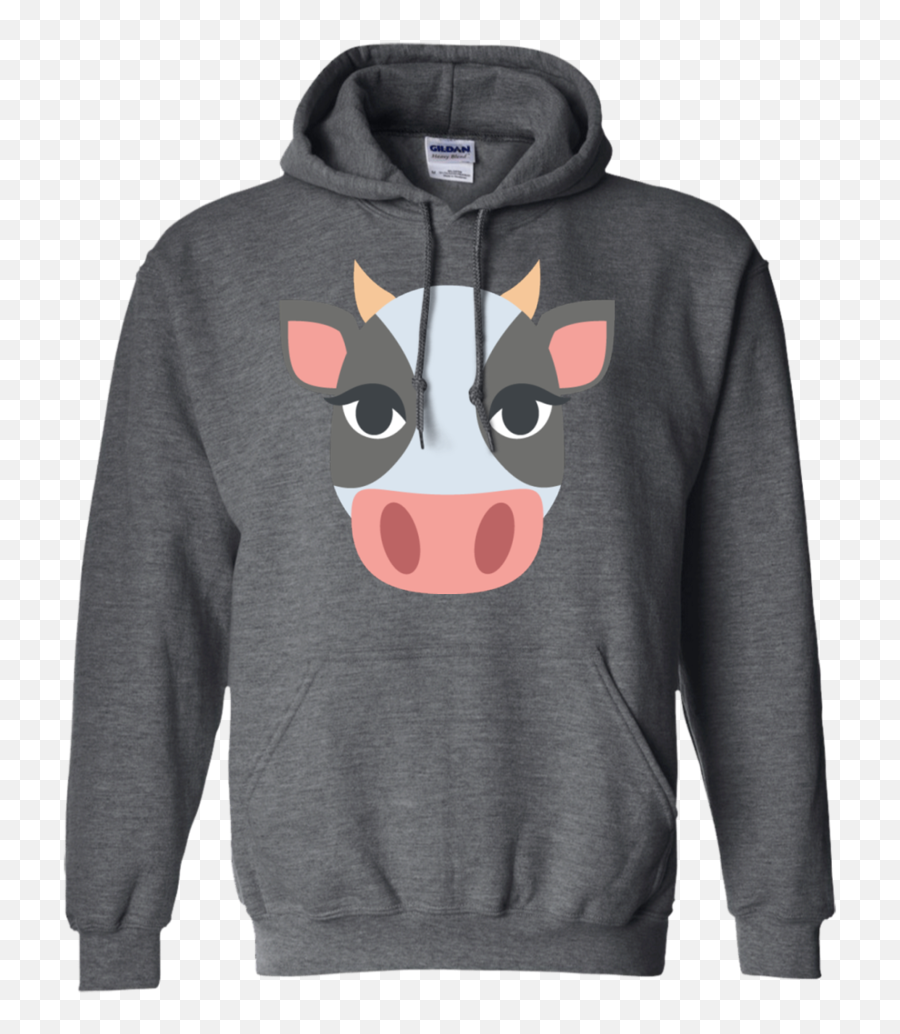 Cow Face Emoji Hoodie U2013 That Merch Store - Hoodie Png,Cow Emoji Png