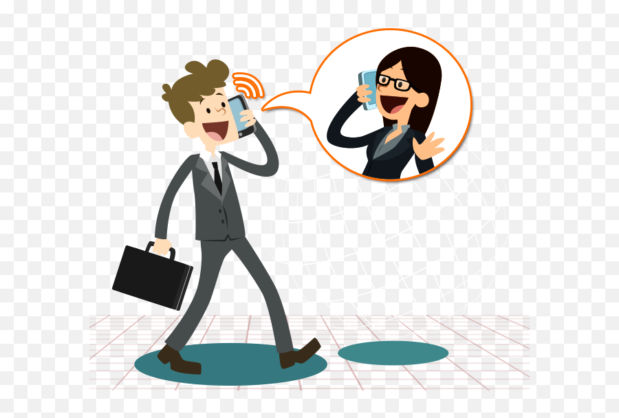 Telephone Communication Mobile Phone - Talking Phone Cartoon Phone Communication Clipart Png,Cartoon Phone Png