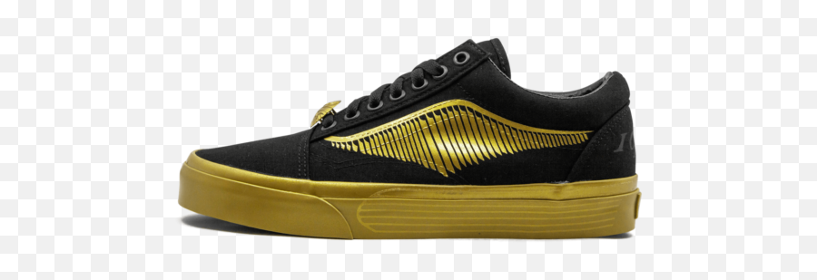Vans Harry Potter Golden Snitch Shoes Men 7 Women 85 Black Gold Old Skool - Skate Shoe Png,Golden Snitch Png