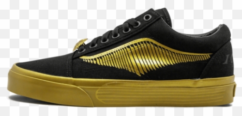 Vans Harry Potter Golden Snitch Shoes Men 7 Women 85 Black Gold Old Skool - Skate Shoe Png,Golden Snitch Png
