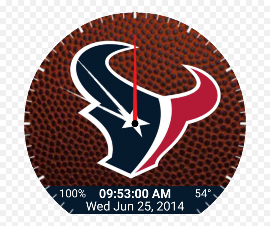 Sports U2013 Nfl Houston Texans V01 Watchfaces For Smart Watches - Houston Texans 2020 Schedule Png,Houston Texans Logo Images