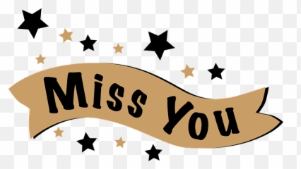 Lettering Miss You - Banner png
