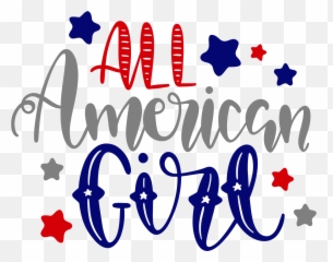All American Girl Design Only - Calligraphy Png,American Girl Png