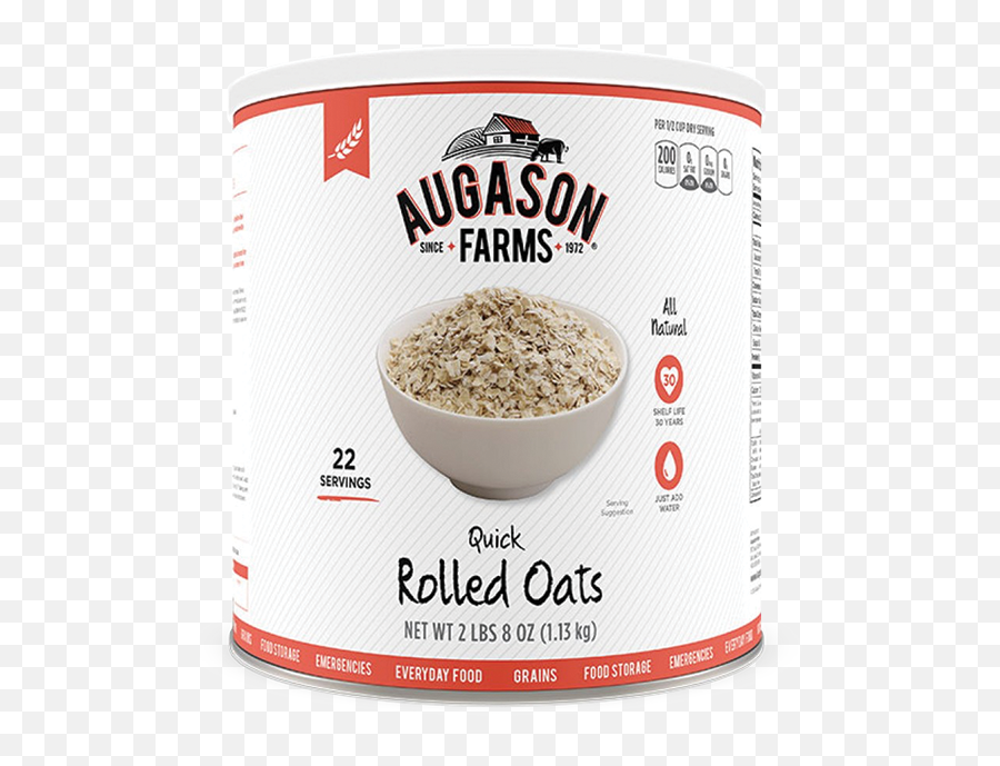 Af Quick Rolled Oats 10 Can The Jim Bakker Show Store - Barley Png,Oats Png