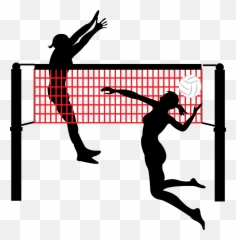 Beach Volleyball Net Sport - Silhouette Transparent Volleyball Png,Volleyball Net Png