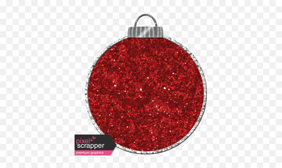 Sparkle Christmas Ornament Red Glitter - Christmas Ornament Png,Red Glitter Png