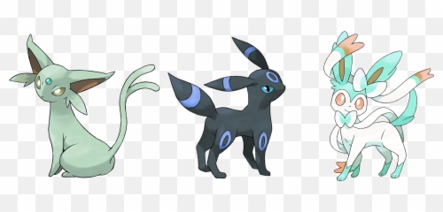 Espeon Umbreon And Sylveon I Put - Pokemon Umbreon Png,Espeon Png