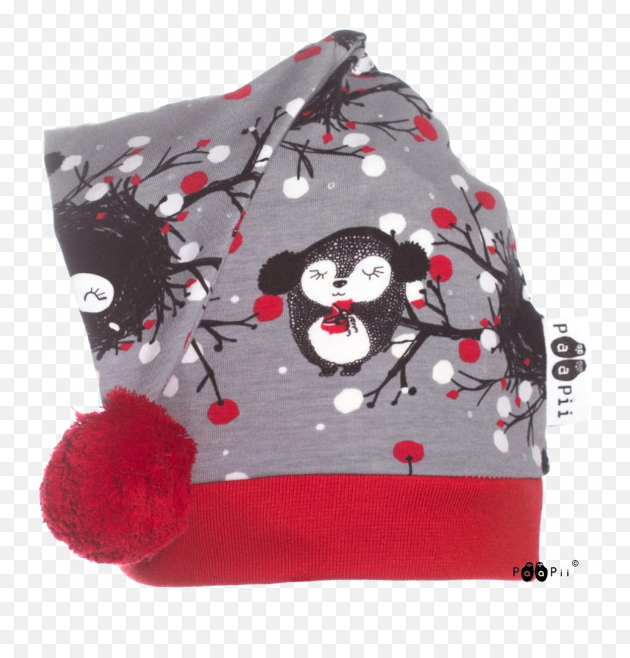 Christmas Hat Tuuriu0027s Gift Grey - Red Paapii Design Knit Cap Png,Christmas Hat Transparent