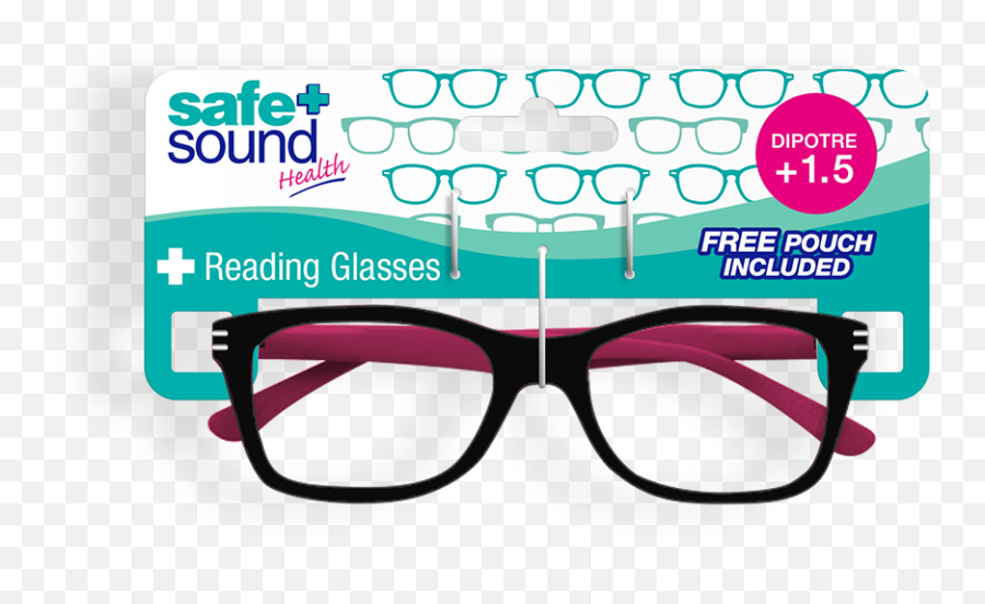 15 Dioptre Reading Glasses Safe And Sound Health - Safe Sound Health Png,Reading Glasses Png
