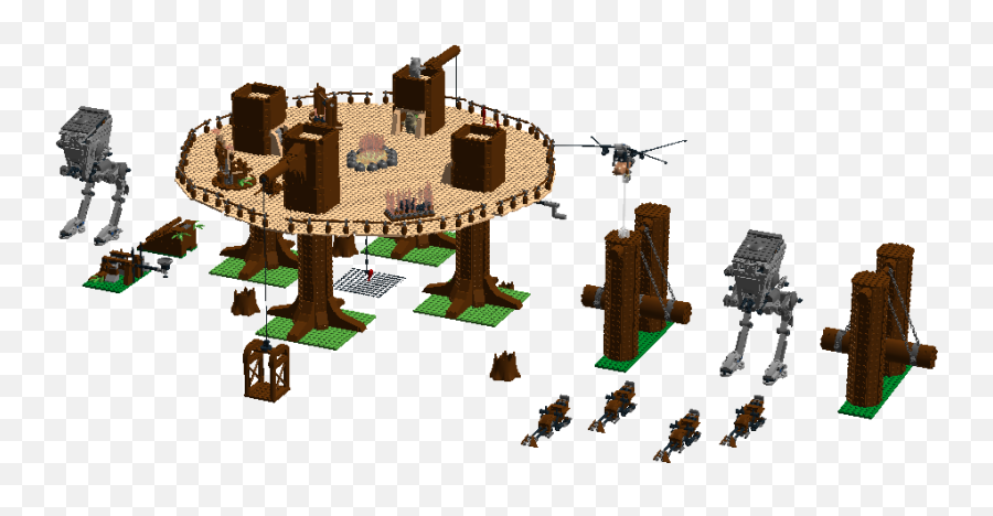 Ldd Ewok Village - Ewok Village Transparent Png,Ewok Png