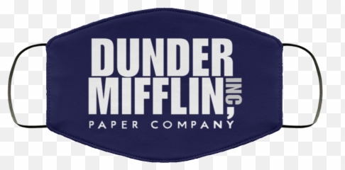 Dunder Mifflin Face Mask Washable - Biden 2020 Face Mask Png,Dunder Mifflin Logo Png