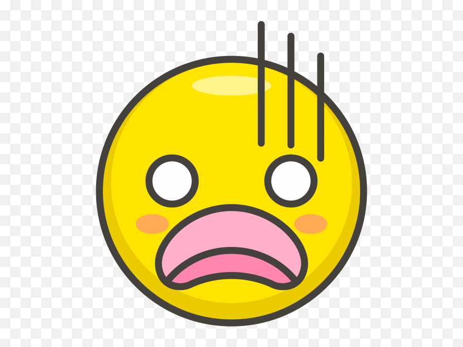 Anguished Face Emoji - Icon Clipart Full Size Clipart Scared Icon Png,Shocked Face Png