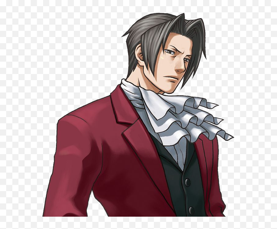Phoenix Wright Objection Png - Whou0027s That Handsome Ruffled Miles Edgeworth,Phoenix Wright Png
