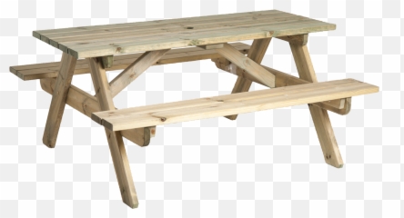 Pine Heavy Duty Picnic Table 6ft - Picnic Table Cut Out Png,Outdoor Table Png