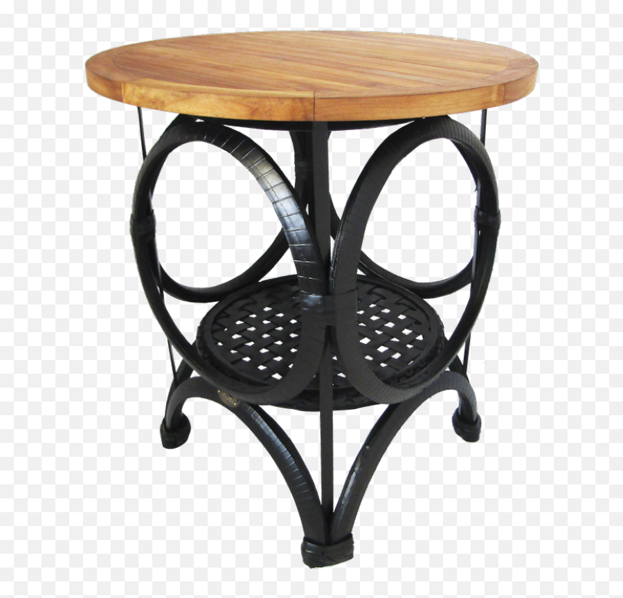 01 Teak Tyre Bar Table - Retyred Outdoor Table Png,Bar Table Png