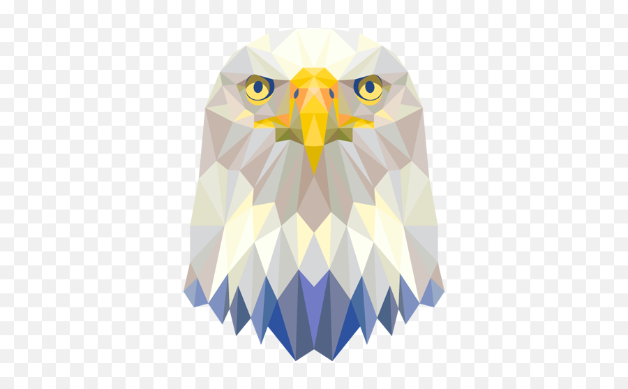 Geometric Imperial Eagle Head Decal - Philippine Eagle Geometric Art Png,Aguila Png