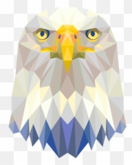 Geometric Imperial Eagle Head Decal - Philippine Eagle Geometric Art Png,Aguila Png