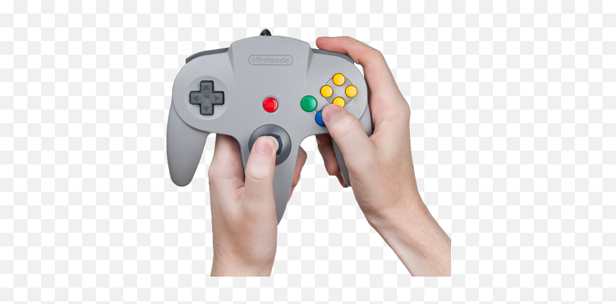 Retro - Tinged Game Controllers Bx Foundryu0027s Handmade Joysticks Someone Holding N64 Controller Png,N64 Controller Png