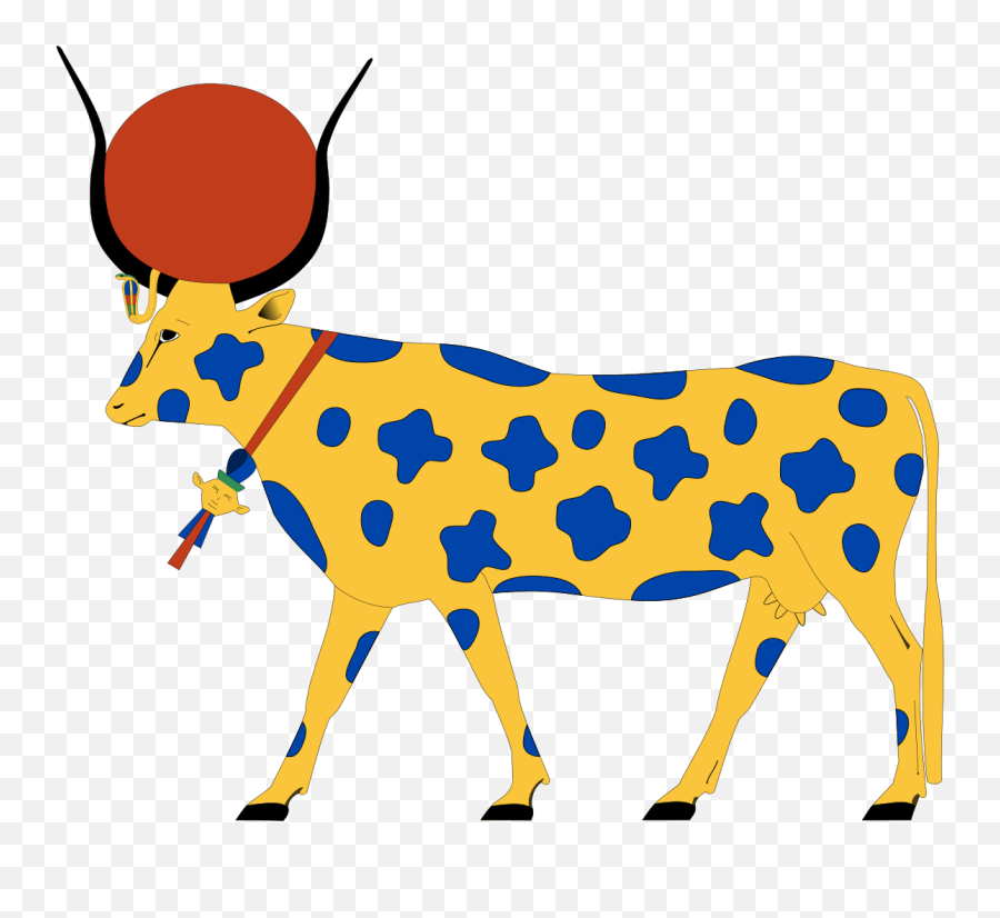 Hesat - Wikipedia Hathor As A Cow Png,Cattle Png