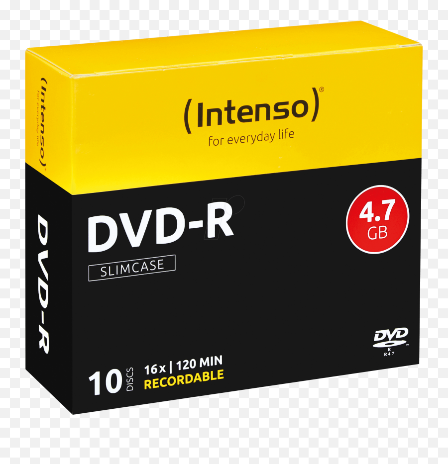 Intenso Dvd - R 47 Gb 10 Discs Slimcase Intenso Png,Dvdvideo Logo